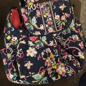 Vera Bradley Backpack Ribbons Pattern